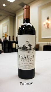 Bracey 2009 Cuvee Rive Droite, Bordeaux AOC, emerged as the top BDX blend.